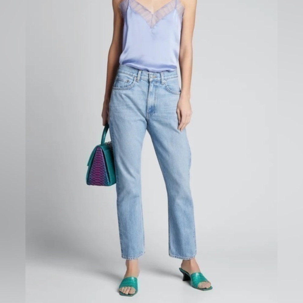 Brock Collection x H&M size 8 high rise straight crop jeans